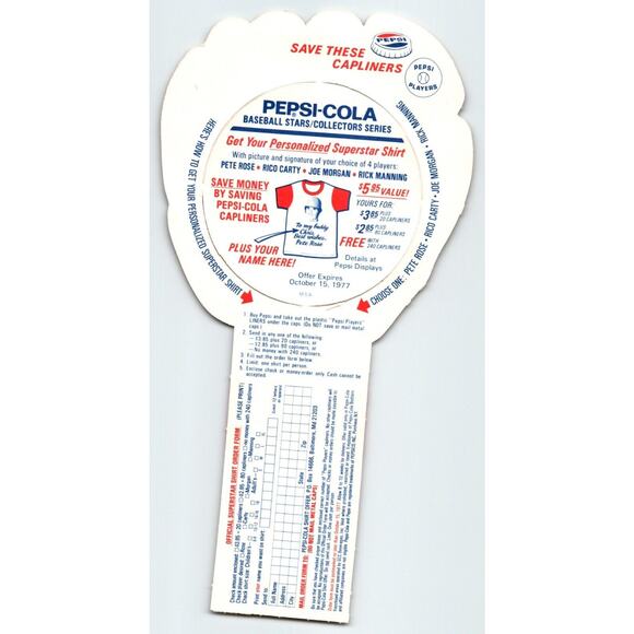 Pepsi-Cola Baseball Trading Card 1977 Ralph Garr Chicago White Sox MLB Diecut - Picture 2 of 2